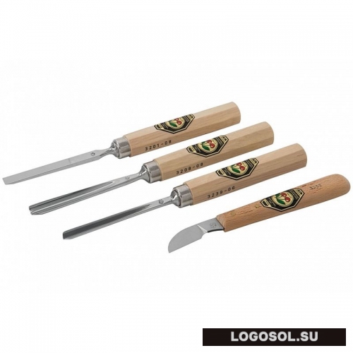 Набор стамесок и ножей Kirschen (4 шт.) | Официальный дистрибьютор Logosol