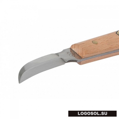 Нож для резьбы по дереву с двухсторонним, изогнутым лезвием Kirschen | Официальный дистрибьютор Logosol