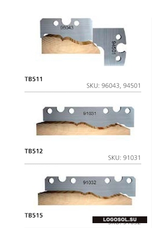 Строгальные ножи для наличника и плинтуса (комплекты по 1, 2, 3 шт.) | Официальный дистрибьютор ToolsMachines