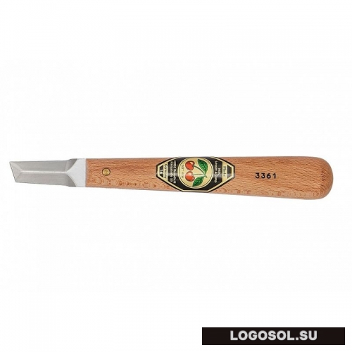 Нож для резьбы по дереву с прямым клинком, трехсторонним лезвием Kirschen | Официальный дистрибьютор Logosol