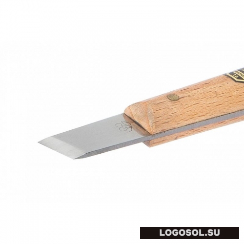 Нож для резьбы по дереву с прямым клинком и скошенным лезвием Kirschen | Официальный дистрибьютор Logosol