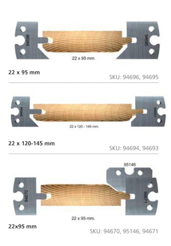 Строгальные ножи для панельной обшивки (комплекты по 2, 3, 4 шт.) | Официальный дистрибьютор ToolsMachines